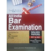 Law & Justice Publishing Co's All India Bar Examination (AIBE Edn. 2021) 